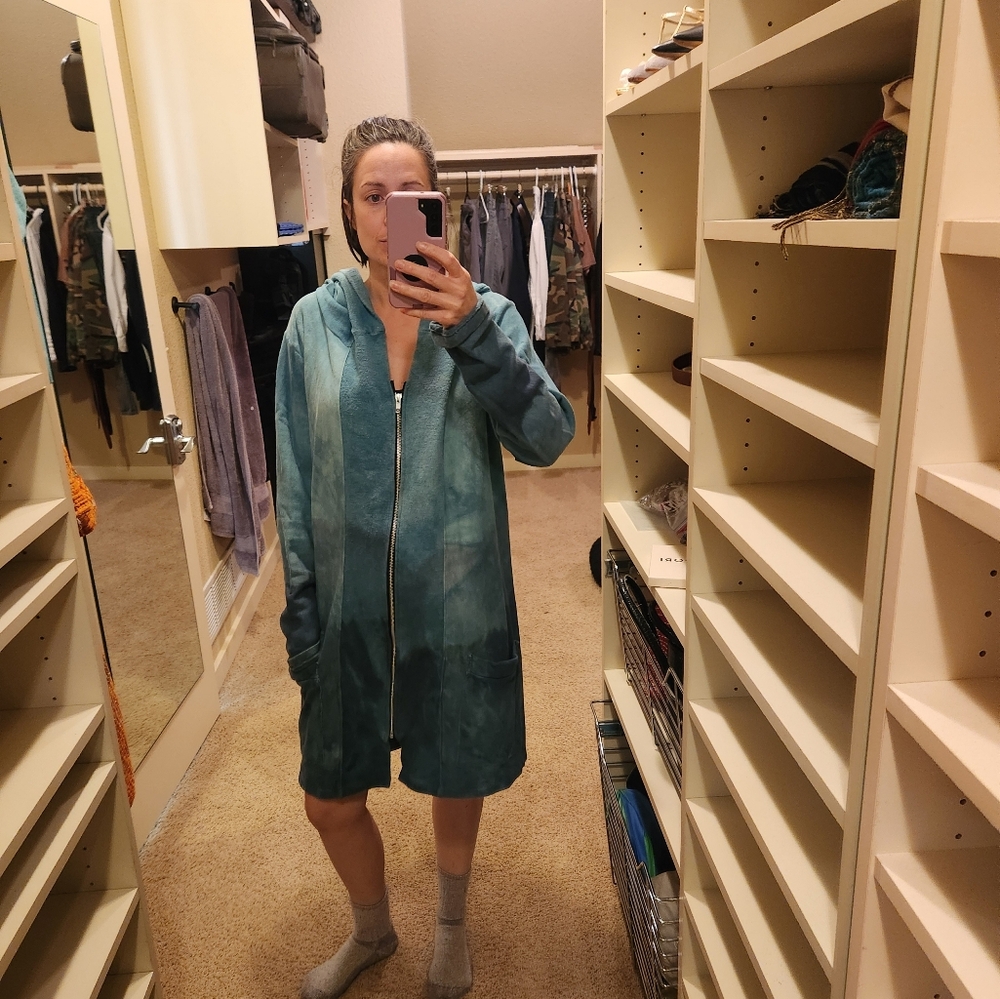 Bamboo fleece hand dyed jacket